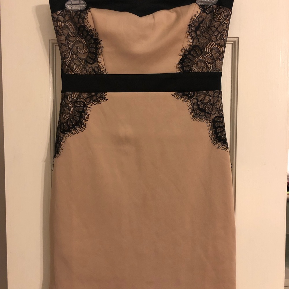Black & Nude Mini Dress